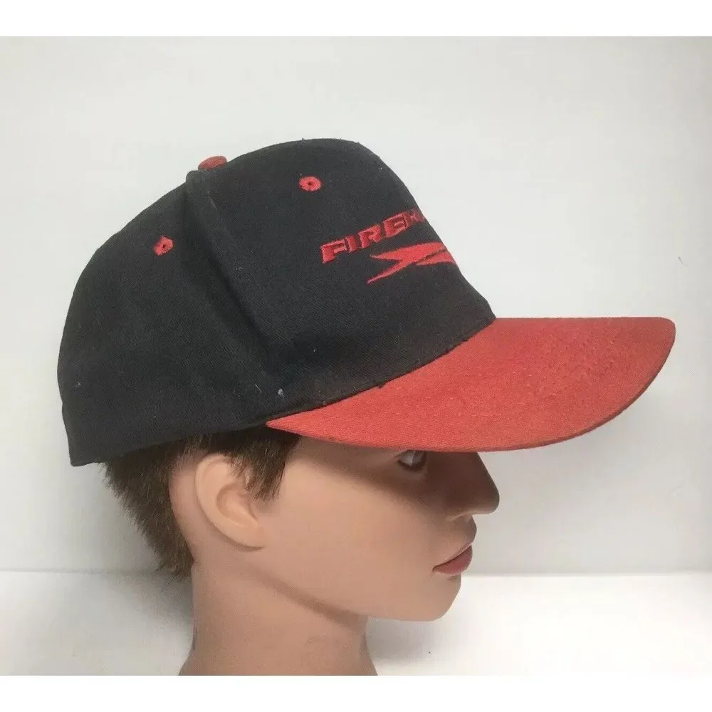Firestone Firehawk Snapback Hat Black & Red‎ Baseball Trucker Cap